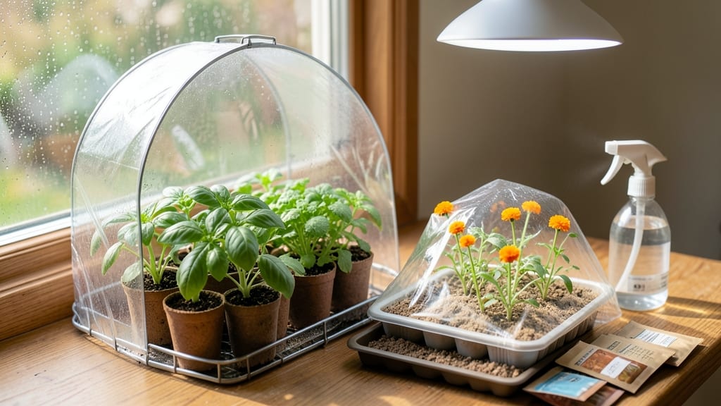 Small Seed Starting Greenhouse: Mini Climate Control for Fast Germination