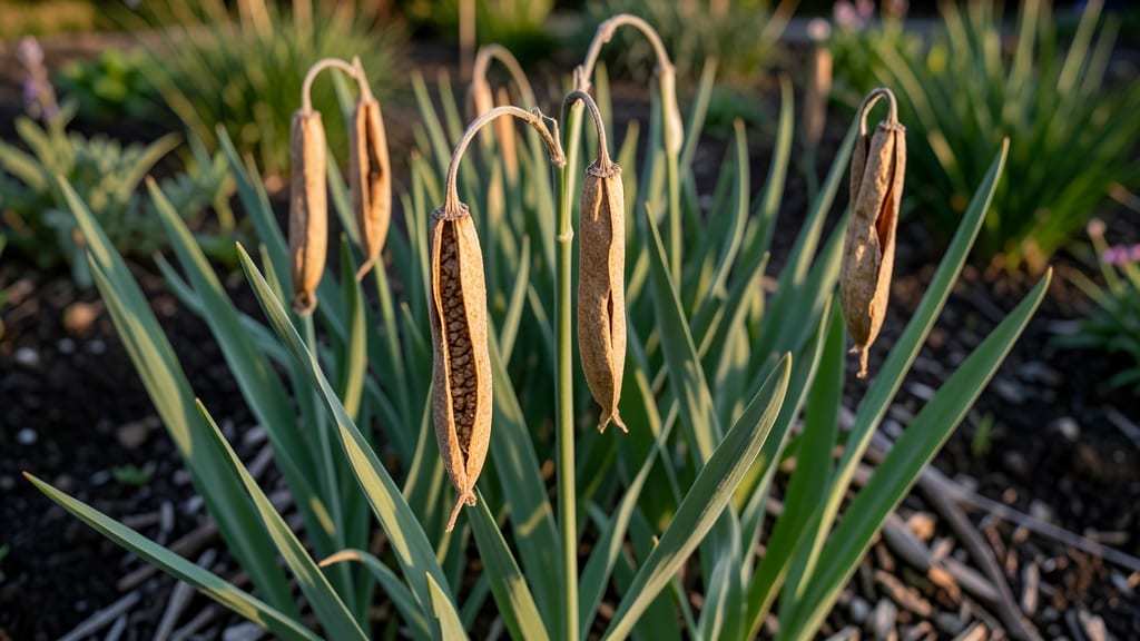 Dried Iris Seed Pods: Natural Splitting Hack for Viable Seeds