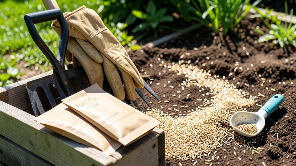 Grass Seed Sunny Mix: Fast-Germinating Blend for Lush Lawns
