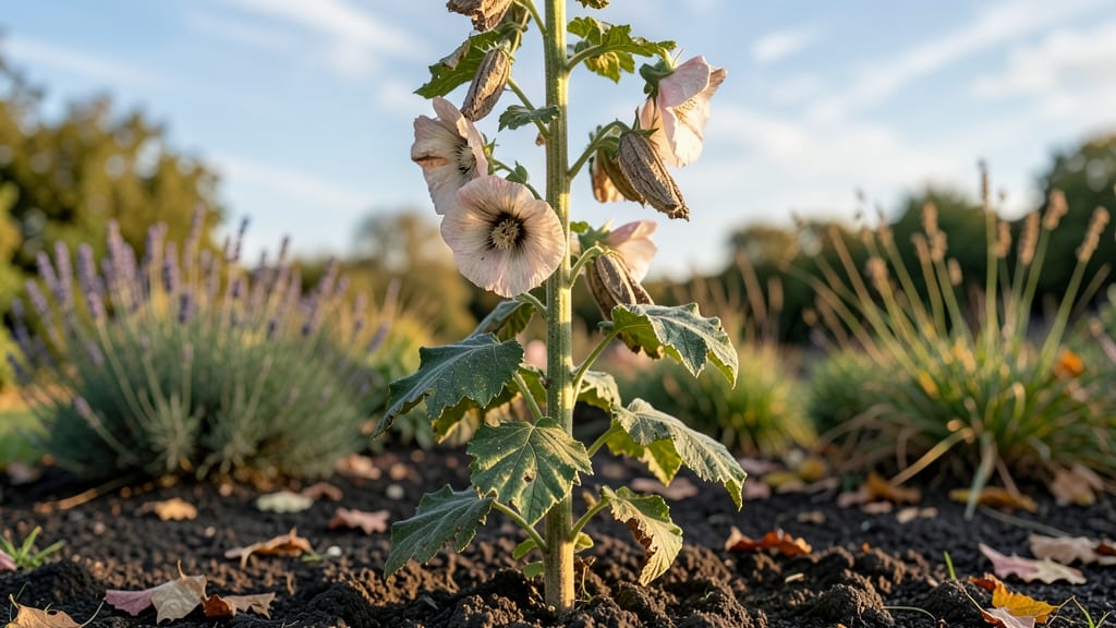 Hollyhocks Seed Pods: Twist-Resistant Harvesting for Viable Year-Round Saving