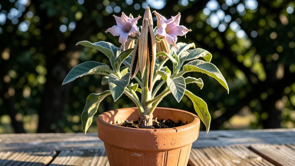Moonflower Datura Seed Pods: Natural Pod-Splitting Hack for Zero-Waste Seed Extraction