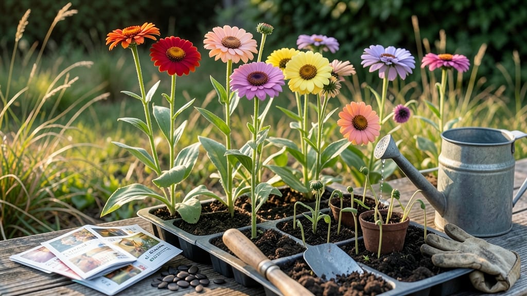 Zinnias From Seed To Bloom: Cold-Stressed Blooms in 60 Days