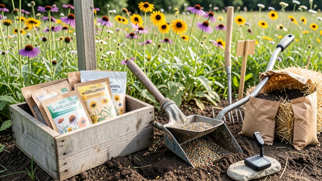 Wildflower Habitat Seed Mix Soil Improvement: Boosts Blooms and Roots for Pollinator Paradise