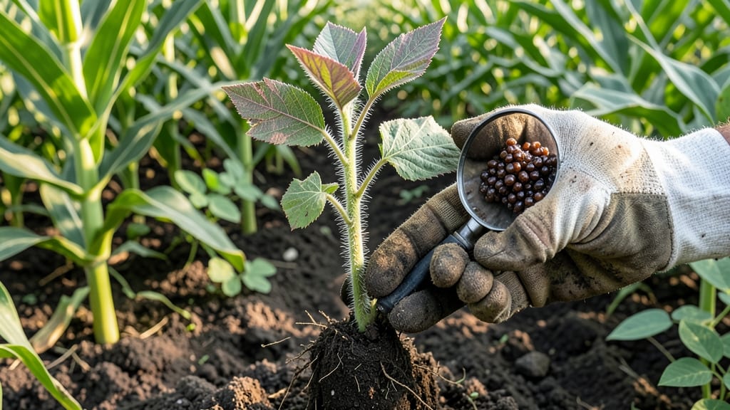 Sticky Seed Weed: Twist-Resistant Harvesting for Viable Lawn Growth